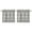 Retro C, variant on Vintage Checkered Kitchen Curtains Set of 2 - 27.5x24 Inch Tier Caf Curtains Semi-Sheer Rod Pocket Farmhouse Window Panels
