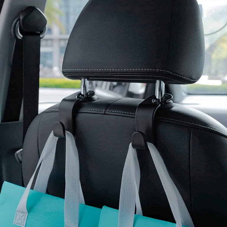 Car Seat Headrest Hook, Car Headrest Hidden Hook, 4 Pack Universal