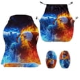 thumbnail image 2 of Liuqpwys Flame Bear Eagle Gaming Chair Covers Easy Installation Rotating Backrest and Seat Protectors with Armrest Covers for Home, Office Decorations, 2 of 8
