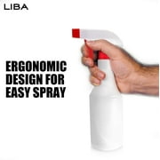 Liba Empty Spray Bottles for Cleaning, Refillable Plastic Spray Bottles, Laundry, 16 oz, 4-Pack