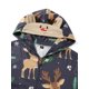 thumbnail image 4 of Pijama De Navidad Mono Casual Con Cremallera Estampado De Alce De Manga Larga Y Sombrero; Papá XXL, 4 of 4