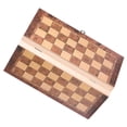 thumbnail image 4 of Tablero de ajedrez plegable de madera portátil 3 en 1 para fiestas y actividades familiares (29 x 29 cm), 4 of 14