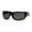 Shiny Black Green, variant on Mens Classic 90s Thick Temple Rectangular Biker Sunglasses Shiny Black Green