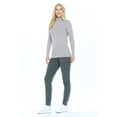 thumbnail image 4 of ACTIVE UNIFORMS Women's Long Sleeve Turtle-Neck T-Shirt Under Scrub (Gray, Medium), 4 of 5