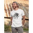 thumbnail image 2 of Cat Beating Dog Wrestling T-Shirt Men -Image by Shutterstock, Male x-Large, 2 of 4