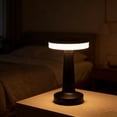 thumbnail image 5 of Cordless Metal LED Desk Lamp, Touch Sensor 3 Color Stepless Dimmable, Metal Body Battery Powered Eye-Care Soft Light, Rechargeable for Living Room Dorm Home Office Study Workbench Use, A, 5 of 6