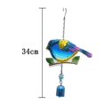 thumbnail image 2 of Colored Glass Metal Wind Chimes Balcony Yard Decoration Hand Bell, 2 of 8