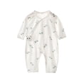 thumbnail image 2 of QSXADF Newborn Bodysuits Infant Girls Rompers Solid 1 Piece Lightweight Summer Soft Infant Outfits, 2 of 6