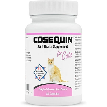 UPC: 0755970404548 | Cosequin Cats Capsules with Glucosamine & Chondroitin 80ct