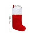 thumbnail image 3 of 12Pcs Classic Large Christmas Stockings,17 Inch Red & White Xmas Hanging Stocking Ornament with Hanging Loop,for Fireplace Mantel Home Holiday Party Christmas Tree Decoration, 3 of 7