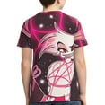 thumbnail image 2 of Angel Dust Dance Hazbin Hotel Teen T-Shirt Crewneck Short Sleeve Double-Sided Print Summer Tee Shirts Top For Youth Boys Girls Children Medium, 2 of 7