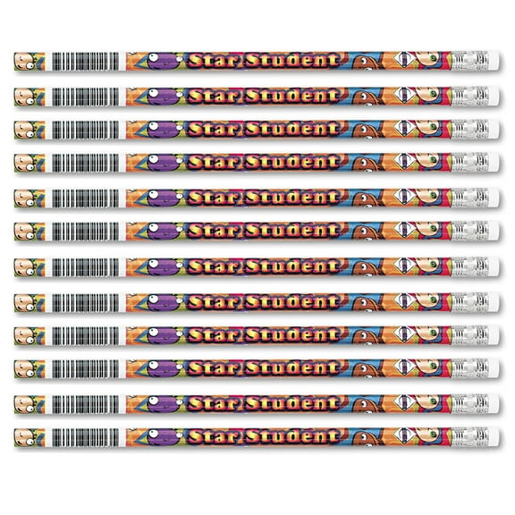 Moon Products Star Student Pencils, 12 Per Pack, 12 Packs