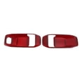 thumbnail image 1 of Cubierta de Tazón de Mango de Puerta Interior para Jeep Wrangler Gladiator JT 2DR 2018-2024 Marco de Decoración de Mango de Puerta Interior Fibra de Carbono Roja ABS 2 Pcs, 1 of 6