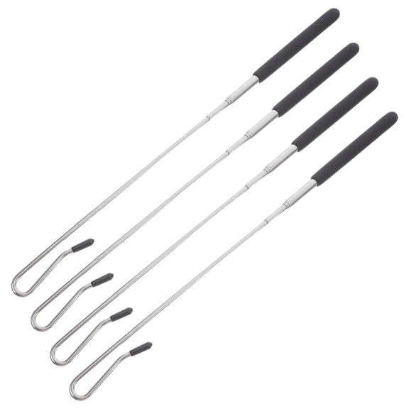 Mobutofu 4pcs Adjustable Metal Puppet Control Rods Hand Manipulation Sticks For Stage Performances Suitable For Puppets