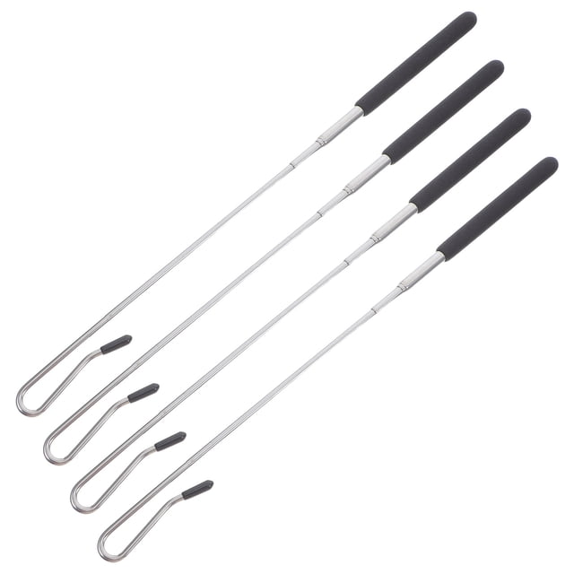 4 varillas de control de mano ajustables para títeres, extensibles, de metal, accesorios para títeres de mano, rango de ajuste de 20 a 55 cm.