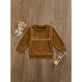 thumbnail image 2 of xiaxaixu Casual Sweatshirt, Letter Print Long Sleeve Round Neck Pullover, 2 of 8
