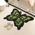 thumbnail image 3 of Zhourta Floor Mat 12x16 Inch Non Slip Absorbent Unique Butterfly Shape Decorative Waterproof Rug for Bathroom Kitchen Entryway, 3 of 6