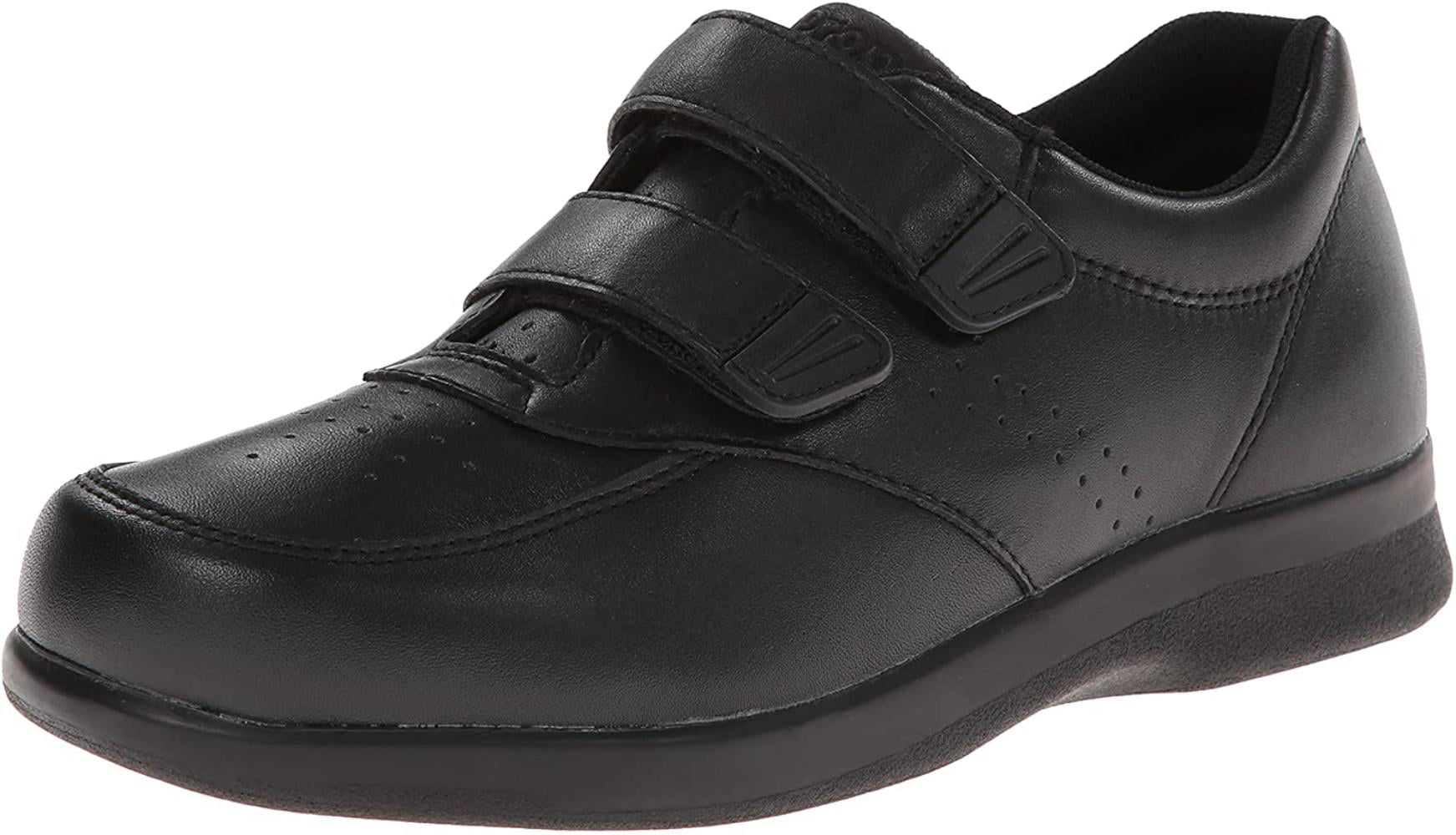 Propet Men's Vista Strap Shoe,Black,12 
