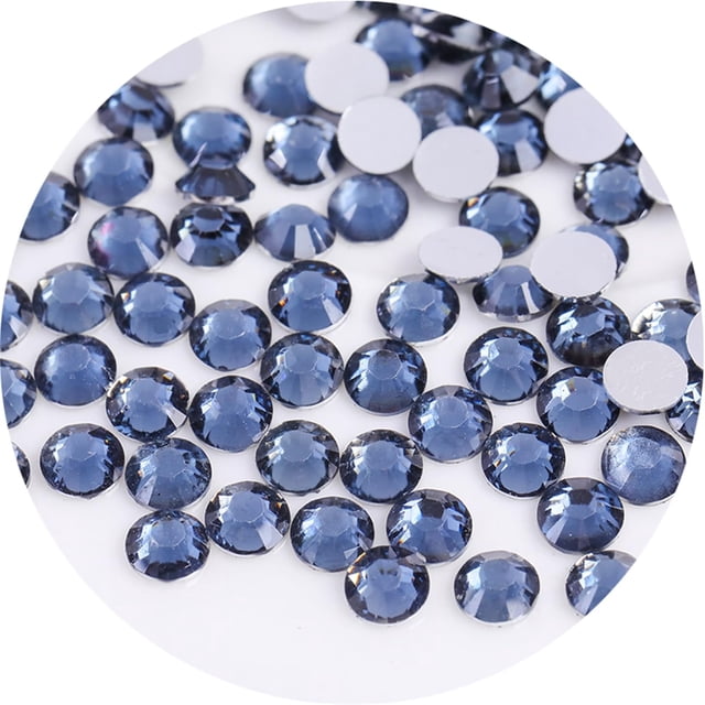 4500 piezas SS6 0.079 in diamantes de imitación planos para uñas, manualidades, purpurina, gemas redondas, cristales, ropa, zapatos (gris oscuro)