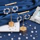 thumbnail image 4 of Kit para hacer pulseras de 990 piezas, cuentas doradas de 4 mm, 6 mm y 10 mm, cuentas de plástico blancas, redondas, cuadradas, con forma de corazón y estrella., 4 of 5