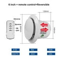 thumbnail image 2 of 4 Inch 6 Inch Ventilating Fan Bathroom Wall Mute Household Exhaust Fan Kitchen Remote Control Exhaust Fan ,High Performance, 2 of 7