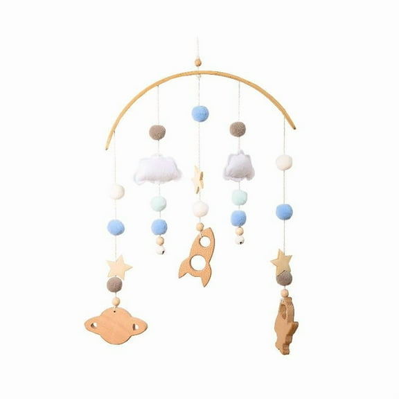 Crib Rattle Toy Baby Mobile Sounding Toy Auditory Enlightenments Rings Bell Hanging Pendant Infant Shower Gift