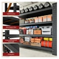 thumbnail image 6 of 5000LBS Storage Shelves,71" W Garage Shelving Heavy Duty Metal Adjustable Garage Shelves, Shelving Units Industrial Shelving for Warehouse,71" W x 24" D x 69" H,Black 71"Wx24"Dx69"H, 6 of 8