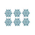 thumbnail image 1 of Kipokalor Adornos De Copo De Nieve De Plástico Turquesa, 24 Piezas, Pequeños Adornos De Copo De Nieve Con Purpurina Iridiscente Y Brillante En Un Colgador De Cuerda Para Decorar Árboles Navideños, Man, 1 of 4