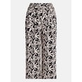 thumbnail image 6 of Time and Tru Women's Wide Leg Print Pants, Sizes XS-XXXL, 6 of 6