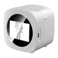 thumbnail image 1 of Bunblic Voice Control Mini Printer Box Gift Compact Kids Adults Home with Paper Roll White, 1 of 7