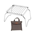 thumbnail image 2 of Mini Folding Campfire Grill,Stainless Steel Grate Barbeque Grill, Portable Camping Grill with Legs for Picnics, Backpacking, Outdoor with Carrying Bag, 2 of 8