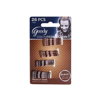?Goody Brunette Bobby Pins Gold Tone Haircare Hair Clips Goody Colour Collection Metallic Finish Bobby Pin, Brunette  main image 2