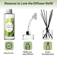 thumbnail image 6 of LA BELLEFÉE Reed Diffuser Refill 200ml, Long Lasting Citronella Lemongrass Fragrance with 6 Sticks, Fresh Scent Home Air Freshener for Everyday Use, 6 of 9