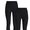 Black Soot / Black Soot, variant on No Boundaries Super Soft Core Ankle Leggings, 27.5”Inseam, 1 and 2-Pack, Women's & Women's Plus Sizes XXS-4X