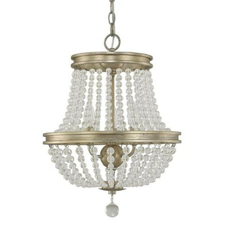 Austin Allen & Co-9A125A-Handley - Three Light Chandelier Iron/Gold Finish with Clear Crystal