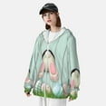 thumbnail image 5 of Gaeub White Bunny Bottom And Easter Eggs Men's and Women's UPF 50+ Long-Sleeved Sun Protection Clothing, Fishing Shirt Long Sleeve Zip - Medium, 5 of 9