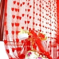 thumbnail image 3 of 1 cortina Love Line de 2 m, cortina colgante para sala de estar, dormitorio, partición, cortina para porche, cortina colgante, 3 of 5