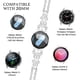 thumbnail image 3 of Correa de reloj G-ficu de 20 mm con forma de mariposa brillante para Samsung, 3 of 6