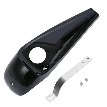 TKOOFN Gloss Smooth Dash Fuel Console Lock Cover For Harley Davidson FLHX Street Glide 2008-2016