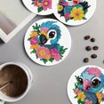 thumbnail image 4 of Kits Punto Diamante Posavasos Circulares DIY 5D 4 Piezas para Adultos Principiantes, 4 of 8