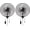 24inch-2pcs, variant on Fotrix 24 Inch 2PCS Oscillating Wall Fan with Remote Control, 3 Speed 7000 CFM High Velocity Fan for Outdoor Patio, Warehouse, Greenhouse, Gym, Workshop