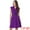 Grape Purple, variant on DARING DIVA Elegant Dress Split Neck Wear to Work Sleeveless Dresses M Grey