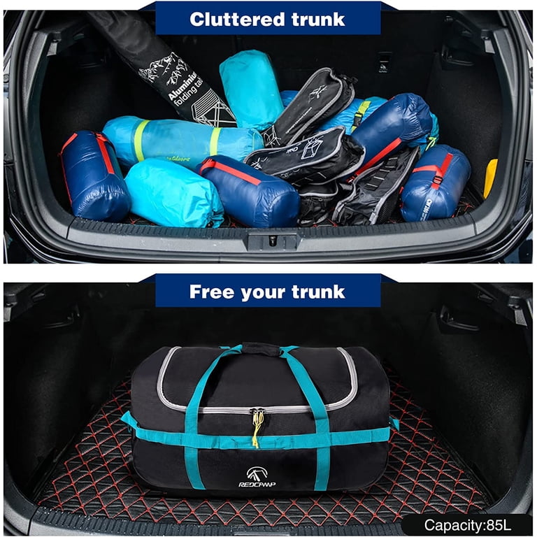 Redcamp 85L Foldable Rolling Duffel Bag, Black photo 8