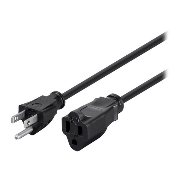 Monoprice 105300 10ft 16AWG 5-15P to 5-15R NEMA Power Extension Cord Cable