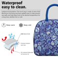 thumbnail image 3 of Lunch Bag Lunch Box for Women Reusable Insulated Lunch Bags,Water-Resistant Sea Shells Colorful White Cooler Lunch Tote Bag, Large Capacity for Work Travel Picnic, 3 of 6