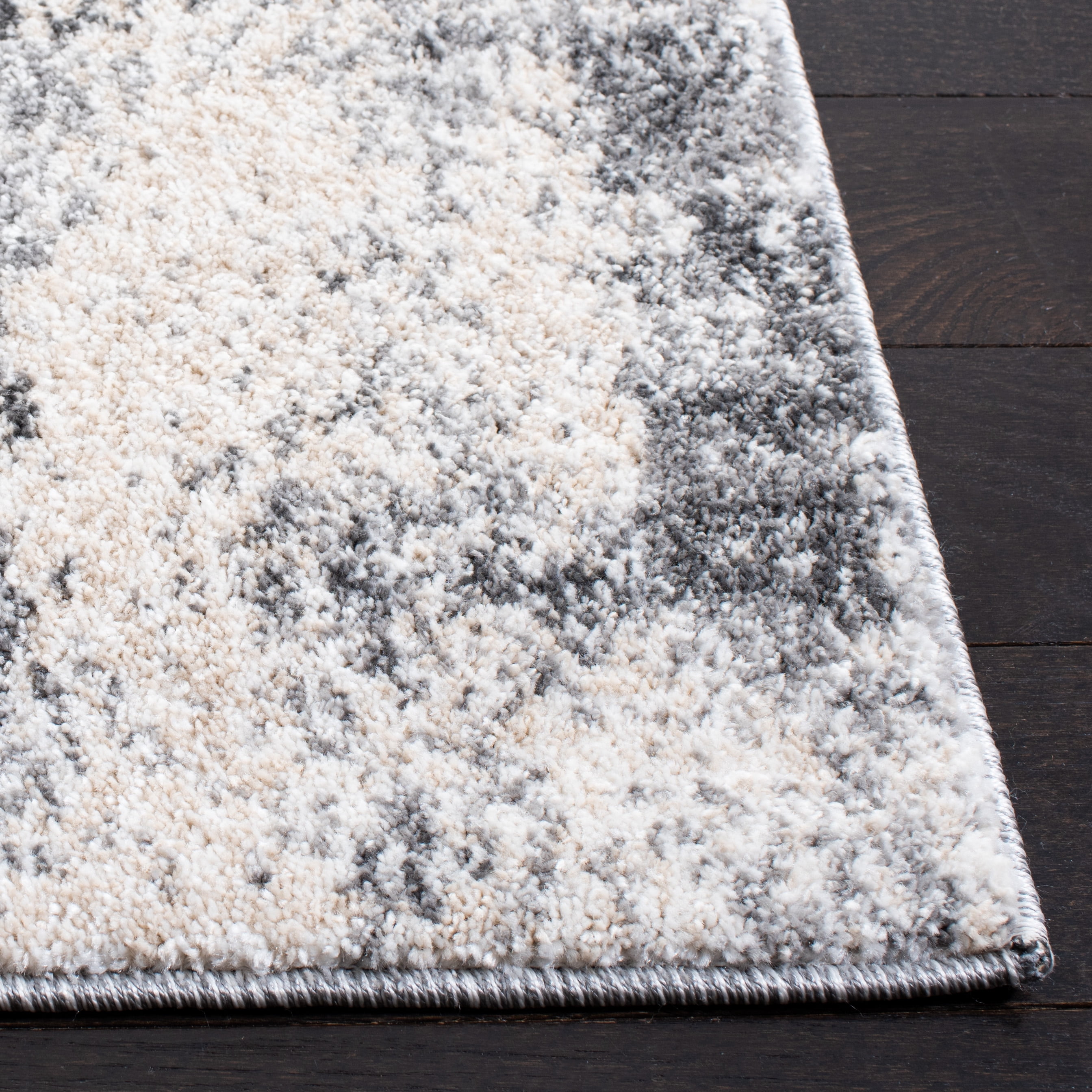SAFAVIEH Aston Georgiana Abstract Area Rug, Ivory/Gray, 9' x 12'