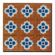 thumbnail image 1 of Revestimientos de suelo de madera en miniatura para casa de muñecas a escala 1/12. Muebles y decoración para maquetas de escenarios. Azul blanco, 1 of 9