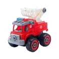 thumbnail image 1 of Desarmar coche de juguete, camión de construcción, juguetes con destornillador, edificio creativo, juguete accionado por fricción para niños de 3, 4 y Camión de bomberos, 1 of 9