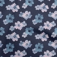 thumbnail image 1 of oneOone Cotton Flex Sky Blue Fabric Floral & Sewing Material Print Fabric By The Yard 40 Inch Wide, 1 of 6