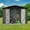 Brown+Black, variant on LoLado 6x8 FT Outdoor Metal Storage Sheds, Garden Sheds Waterproof with Lockable Doors, for Backyard, Lawn, White+Coffee
